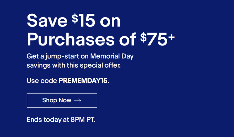 $15 off $75 purchases, promo code PREMEMDAY15